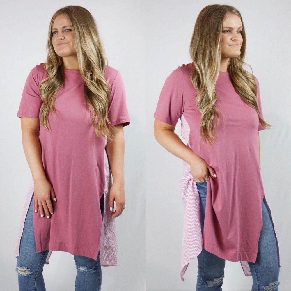 Short Sleeve Tunic Top NWT